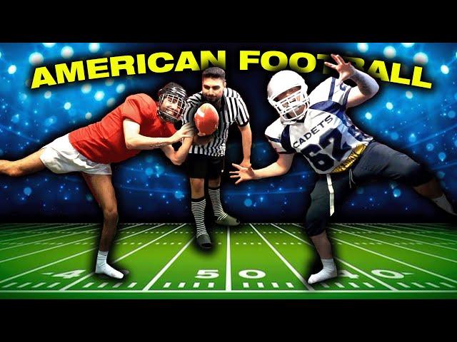 AMERICAN FOOTBALL MATCH im STUDIO | Jordan VS Semih