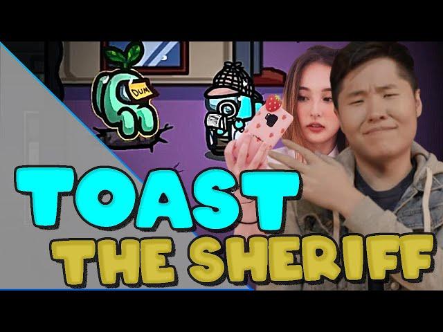 Toast is stabbing people as Sheriff | Burning DOWN ft. Sykkuno, Tinakitten, Corpse,Valkyrae, Janet.