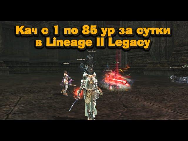 Прокачка с 1 по 85 уровень за день Lineage 2 Legacy игроком с мелким донатом, это реально?