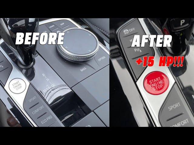 Changing my BMW X3 M40i start/stop button