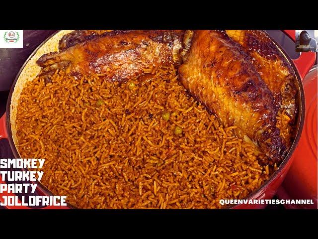 How To Cook Perfect Nigerian Smoky Party Jollof Rice:Step by Step!Nigerian Party Jollof RECIPE#party