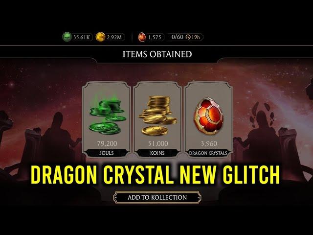 Mortal Kombat Mobile New Glitch Dragon Crystal 