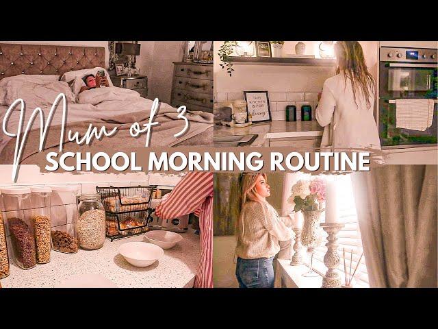 SINGLE MUM OF 3 6AM SCHOOL MORNING ROUTINE *realistic & productive*