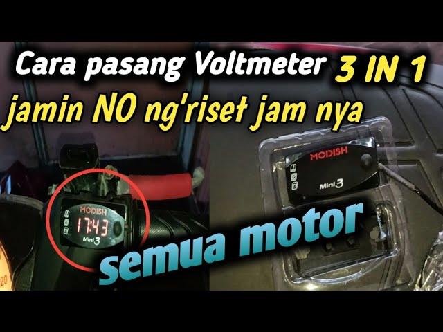 Cara Pasang Voltmeter 3IN1 | Bisa Semua Motor