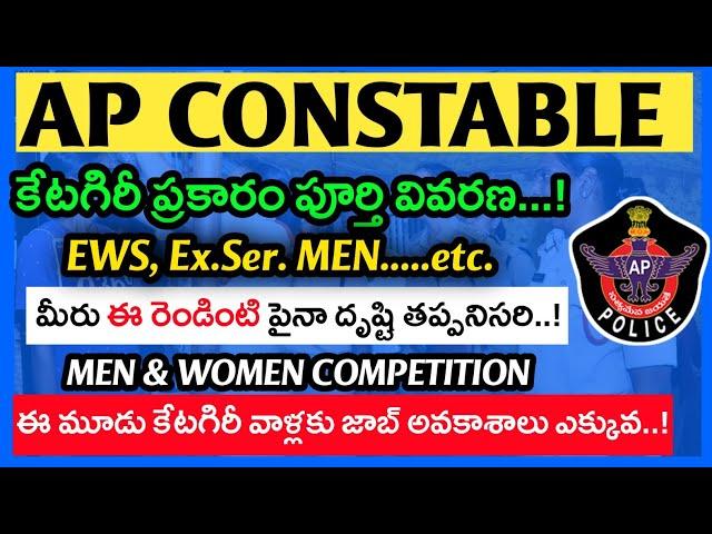 AP Constable Category wise Competition I AP Constable mains Exam I AP Constable events