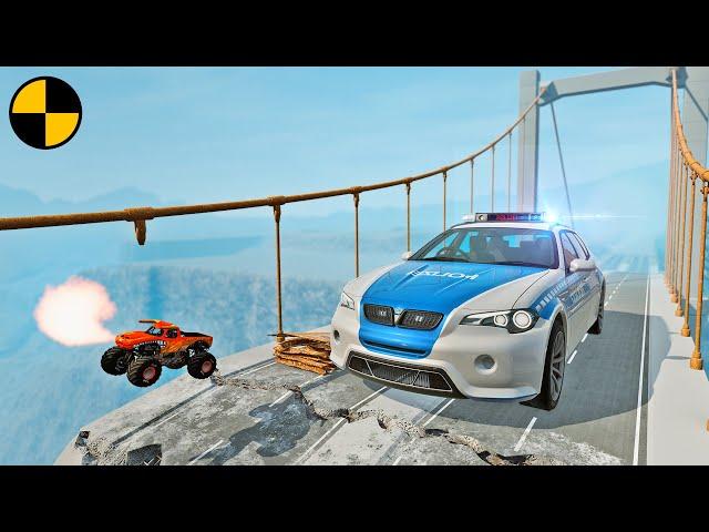 Big & Small Police Cars vs Violators  BeamNG.Drive