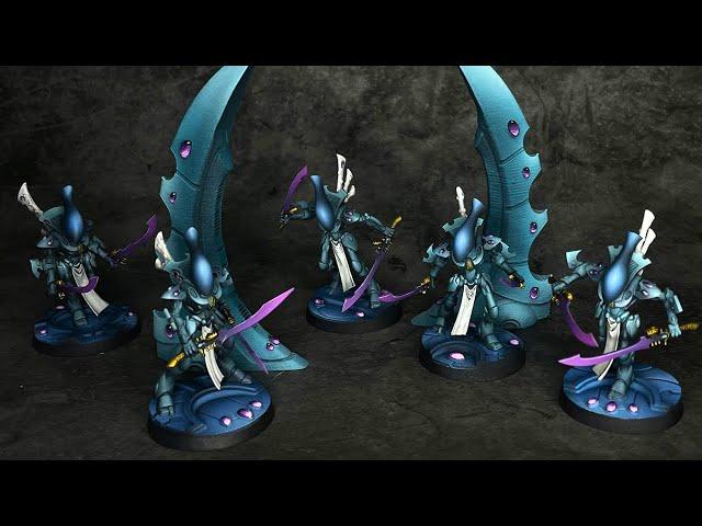 How to Paint Aeldari Eldar Craftworld Mymeara Wraithblades WraithGuard With Army Painter Fanatics