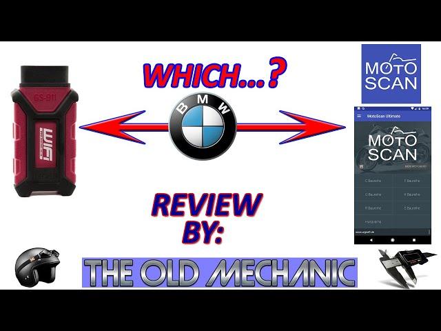 BMW MOTOSCAN APP VERSUS GS911 WHICH ONE IS THE BEST..? The Old Mechanic did the TEST..!  ‍---