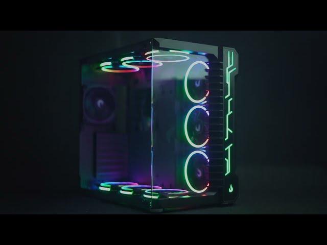 GABINETE GAMER GALAXY GLASS RISE MODE