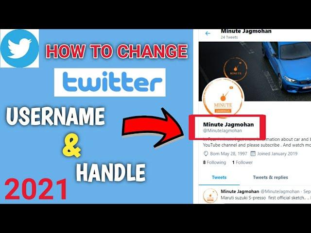 How to Change Twitter @ name 2021 | twitter username change | twitter user id change