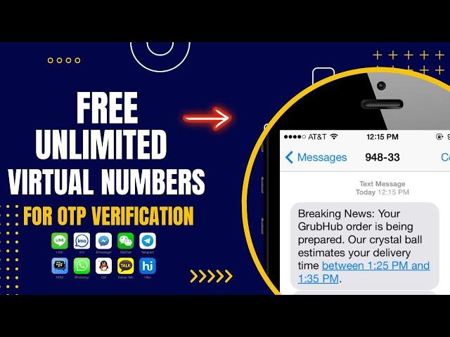 How to Get Unlimited SMS Verification Codes 2024 | Free OTP | Virtual Numbers