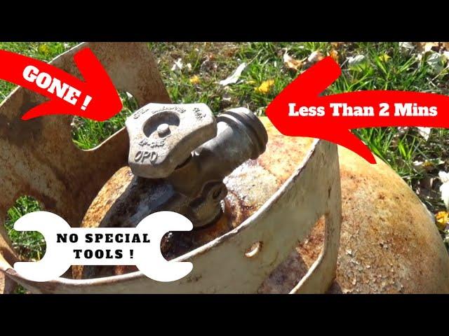 Remove Propane Tank Valve in 2 Minutes (No Special Tools)