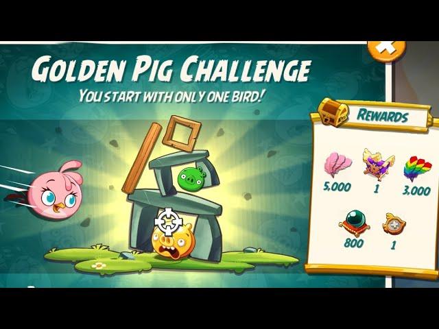 Angry birds 2 the golden pig challenge 10 July 2024 with stella #ab2 the golden pig challenge today