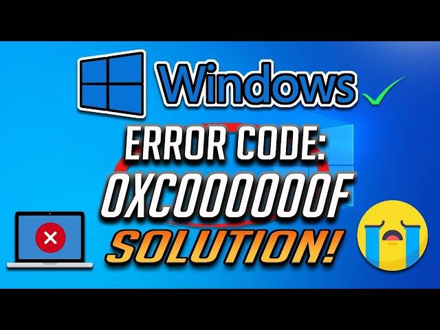 How To Fix  A Required Device Isn t Connected Or Can t Be Accessed  Error Code 0xc000000f