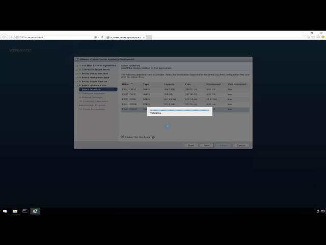 Installing the VMWare VCSA / VMWare vCenter 6.0 Server