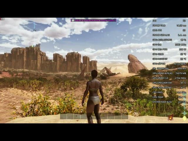 ARK Survival Ascended 5900x and 9070 XT 1440p Quick Gameplay Test FSR 3/4 ON AND OFF Max Settings