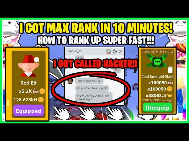 SABER SIMULATOR I got *MAX RANK IN 10 MINUTES!* I got called a *HACKER!* MAX WEAPONS! AURA! - ROBLOX