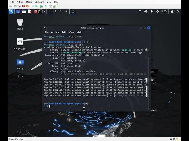 Raspberry Pi 5 Kali Linux SSH and RDP