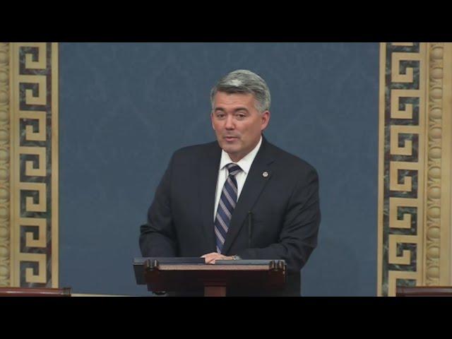 'Thank You': Sen. Cory Gardner Delivers Farewell Remarks On Senate Floor