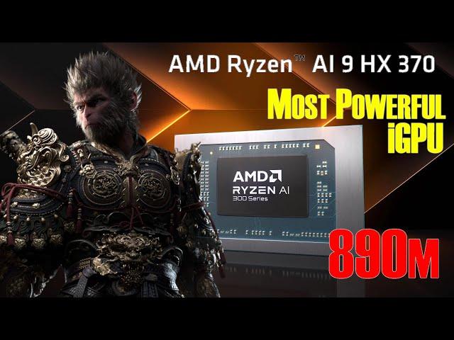 AMD Ryzen AI 370 with 890m iGPU  - Black Myth Wu Kong