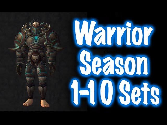 Jessiehealz - Warrior Season 1-10 PvP Sets (World of Warcraft)