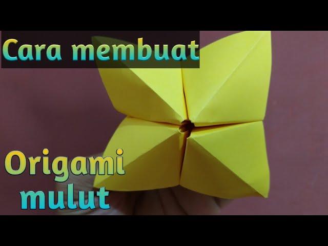 Cara mudah membuat Origami mulut || how to make speech origami