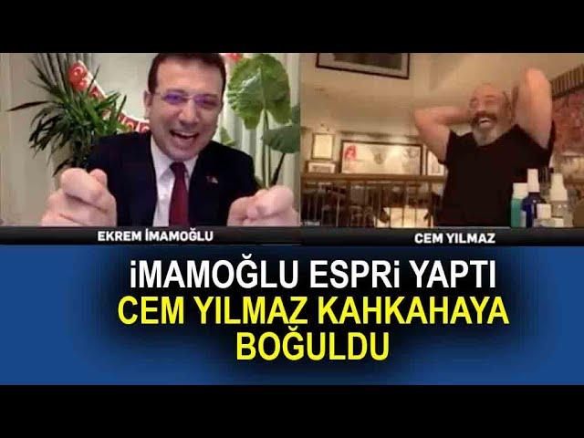 Ekrem İmamoğlu'nun esprisi Cem Yılmaz kahkahaya boğdu!