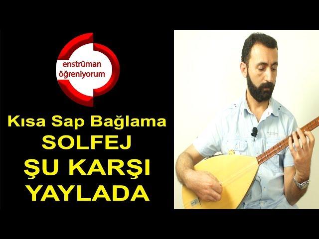 Şu Karşı Yaylada (Geçti Dost Kervanı) Solfej - Kısa Sap Bağlama