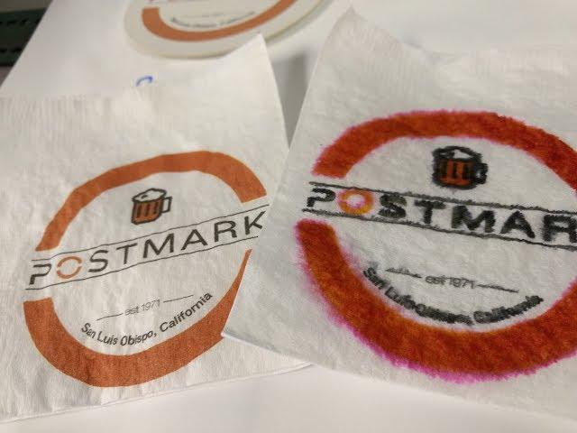 Dye vs Pigment Ink - Napkin and Coaster Printing with Postmark CMYK