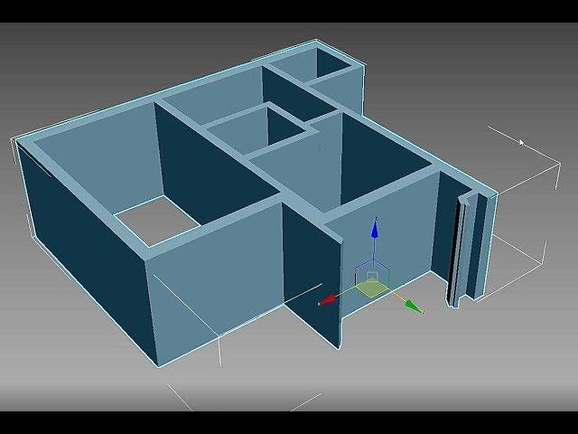 Дизайн интерьера в 3ds Max. Создание плана квартиры и стен