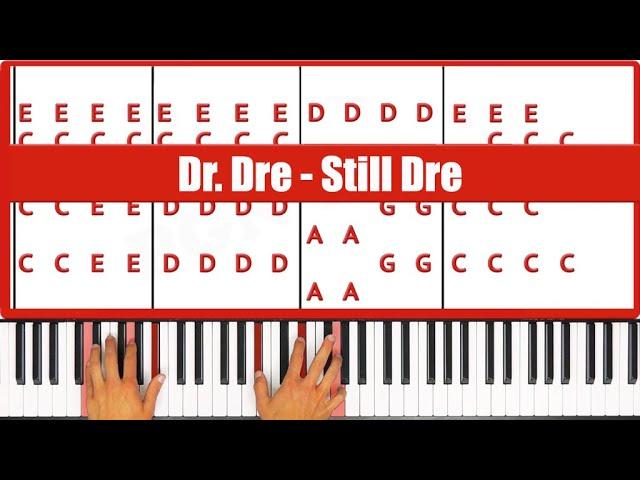 Still Dre Piano - How to Play Dr. Dre Still Dre Piano Tutorial!