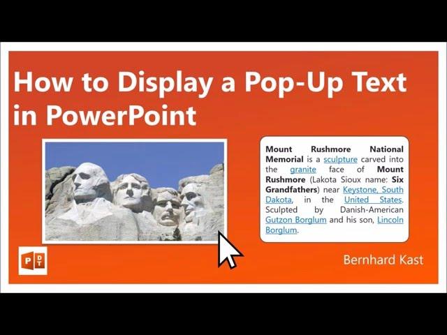 How to Display a Popup Text in PowerPoint