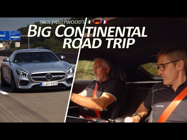 Driving a 510bhp Mercedes AMG GT S in Germany with Paul | Paul Hollywood's Big Continental Road Trip