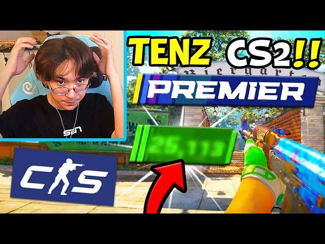"THATS CLOUD9 TENZ!?"  - TENZ PLAYS HIS FIRST GAME ON THE NEW OVERPASS IN CS2 PREMIER MODE W/ FANS!