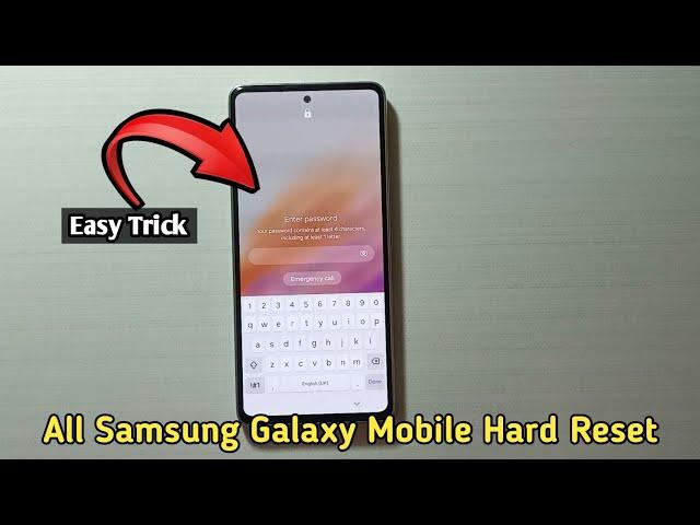 How To Hard Reset All Samsung Phones A50,A53,A54,A55 | Password Reset