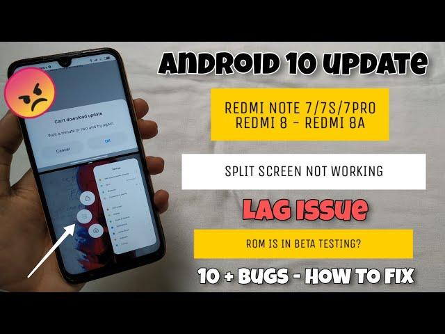 Android 10 Bugs For Redmi Note 7/7S/7PRO & Other Device | How To Fix Bugs?