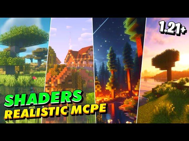 MANTAPZ | TOP 3 SHADERS MCPE 1.21 & 1.20+ REALISTIC TERBAIK | NewB Shaders #rtx #shaders #minecraft