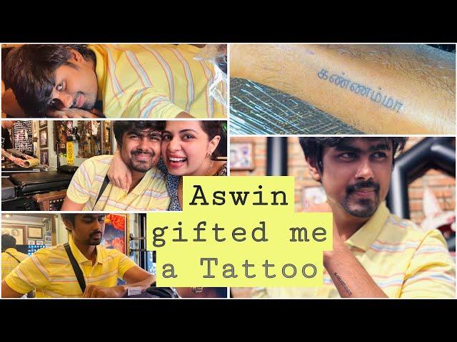 Aswin’s first Tattoo | Gift for my Birthday | Diya Krishna | Aswin Ganesh