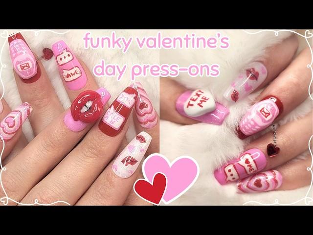 Creating Valentine's Day Press Ons with Hand Sculpted 3D Charms!