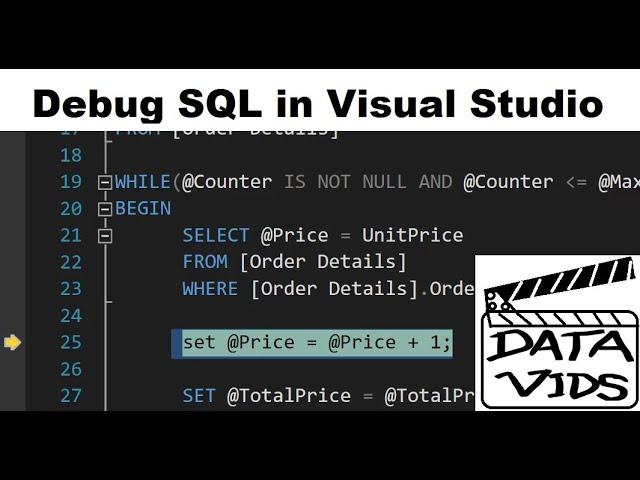 Debug Stored Procedures in Visual Studio