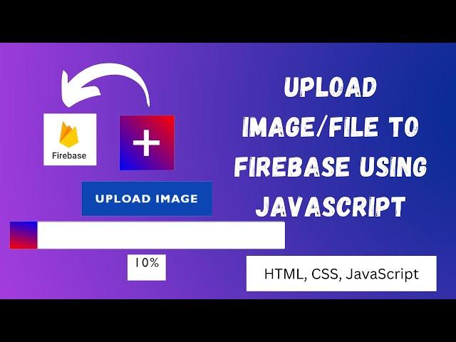 Upload Image to firebase JavaScript | Firebase storage | File upload to firebase