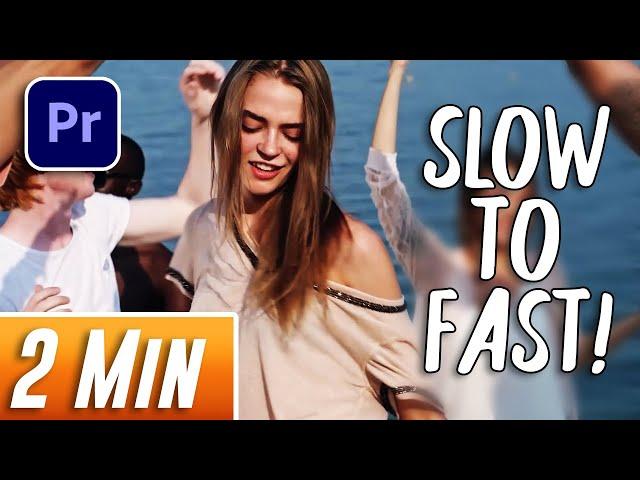 Cinematic Slow to Fast Speed Effect Tutorial | Premiere Pro