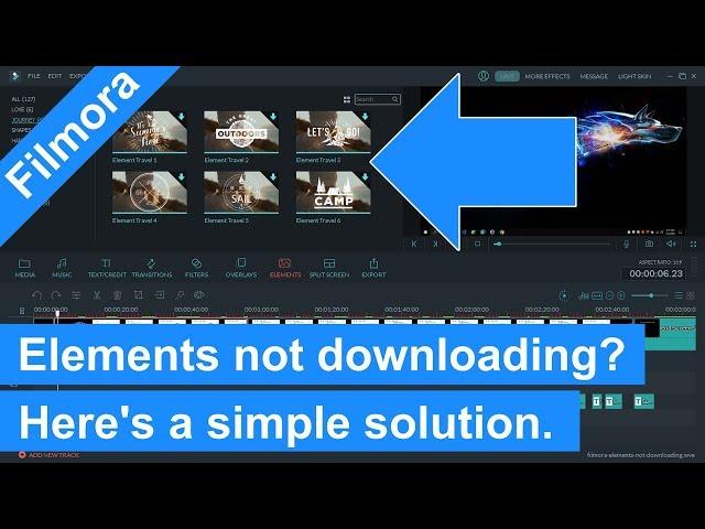 Filmora elements not downloading? Here's a simple solution (step by step)