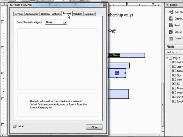 Adobe Acrobat X - Creating Text Fields - Tutorial