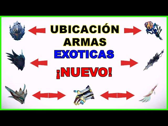 UBICACIONES (DISEÑOS) DE LAS EXOTICAS ESPAÑOL DAUNTLESS