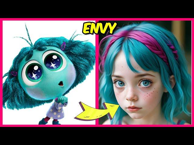 Inside Out 2 Characters as Humans & their favorite Drinks! (and favorite things) | Envy, Anxiety