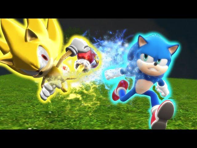 Modern Sonic V.S. Movie Sonic - The Race - ALTERNATE ENDING [Animation] ソニック v. ソニック