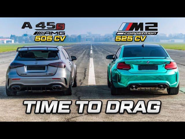 AMG A45 S vs BMW M2 Comp - TIME TO DRAG