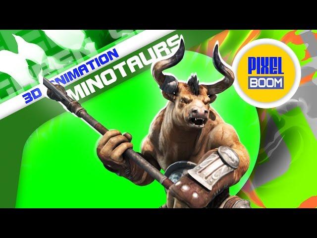 Green Screen Minotaurs Mythological Monster - Footage PixelBoom