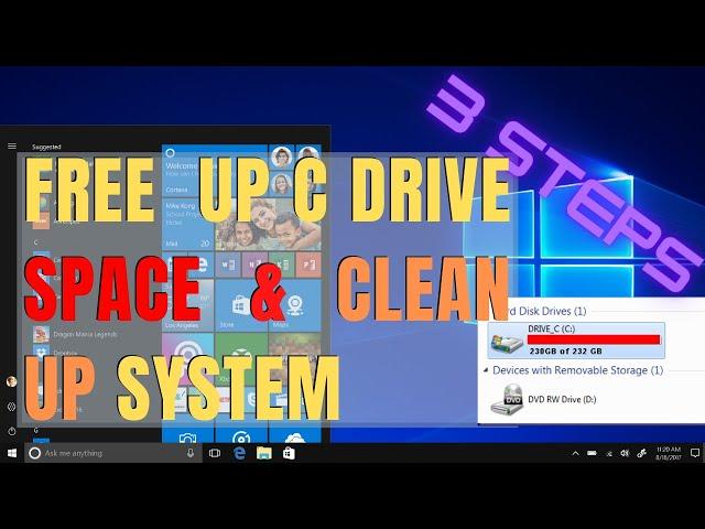 Free Up Space On Your C Drive and Clean Up Your Windows System